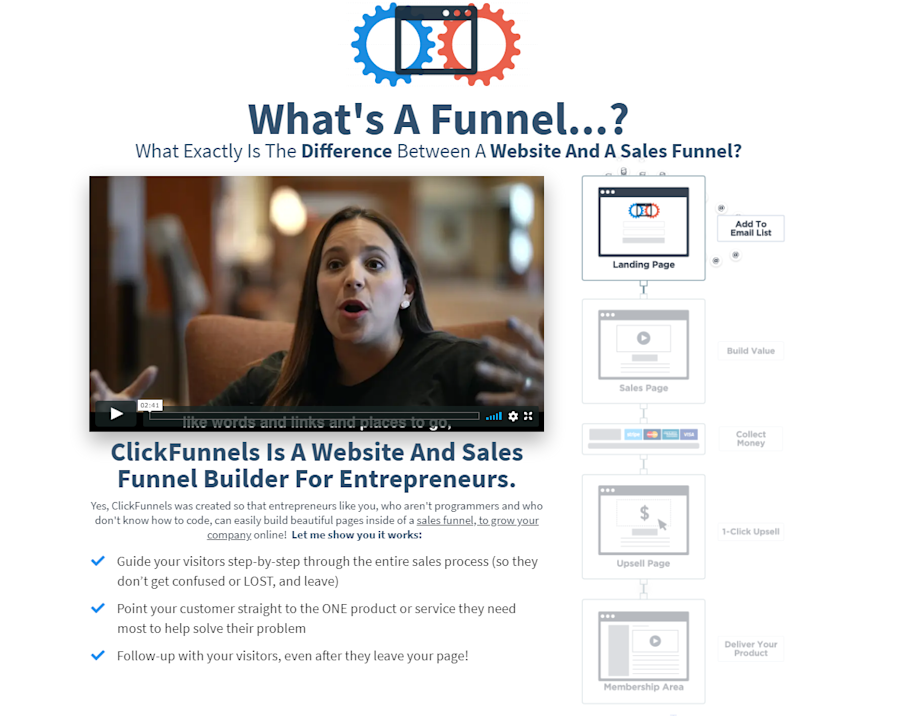 clickfunnels home page
