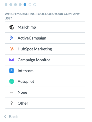 Leadfeeder sign up step 5