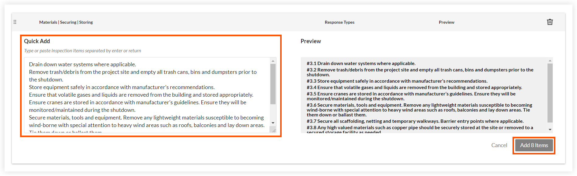 inspections-procore-project-shutdown-template-materials-securing-storing.png