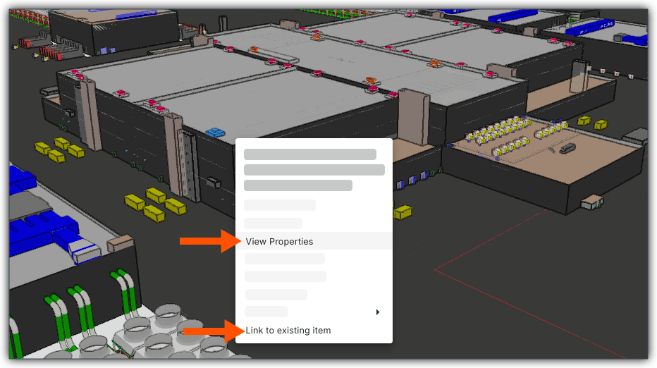 This image shows the View Properties context menu option in the Next Gen Viewer of the Model Manager tool. 