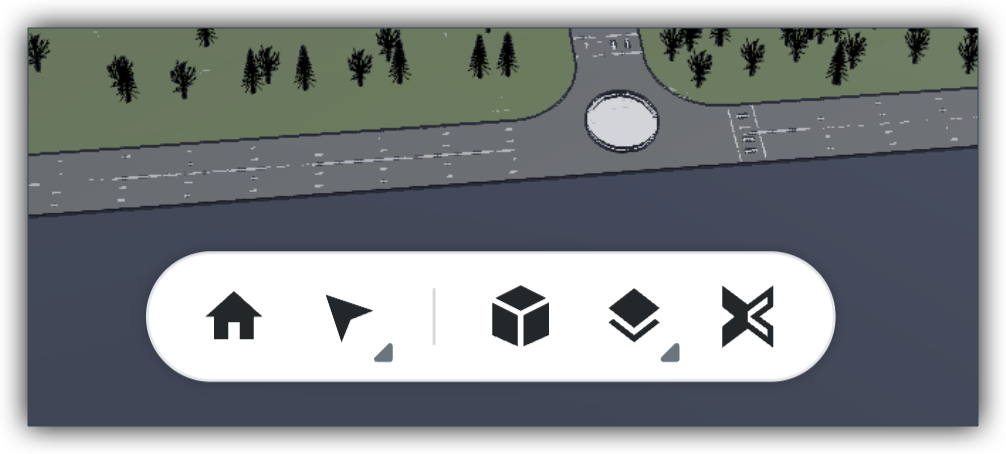 In the Model Manager tool, the Navigation Toolbar in the Model Viewer provides specialized movement modes to help you explore the 3D space.