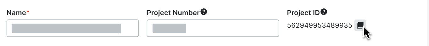 How do I find the project ID? | FAQ | screenshot