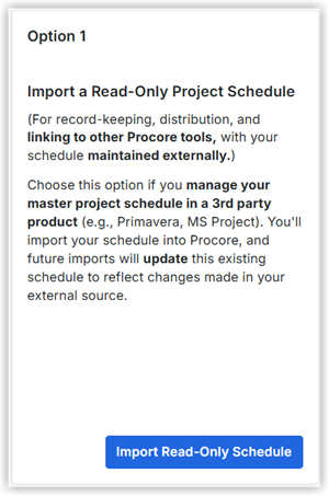 scheduling-import-read-only