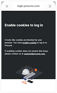 SS - iOS Login Error - Enable Cookies to Login