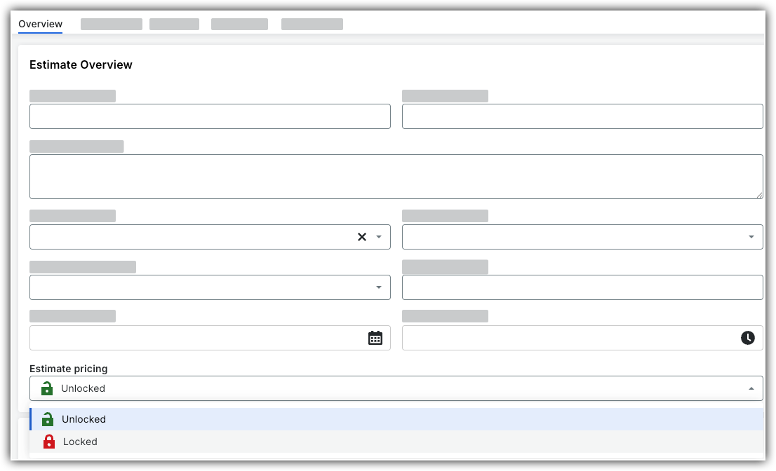 Screenshot in What is the 'Lock' feature for a project in the Bid Board? FAQ