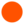 A solid bright orange circle against a white background.