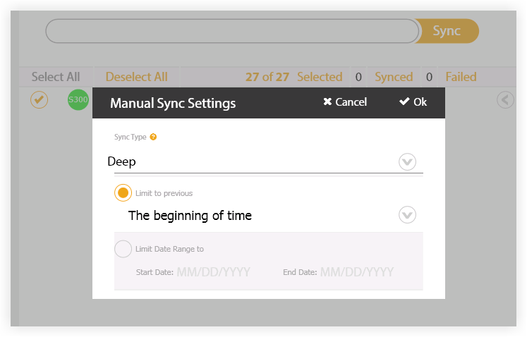 Sage 300 CRE® - Set Up Export Owner Invoices - Manual Sync Settings