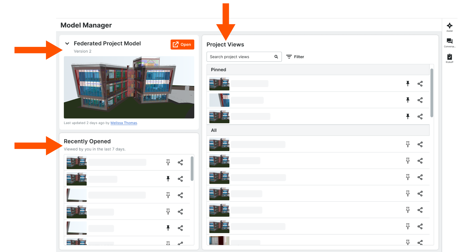 This image shows the Model Manager landing page as it displays for users with Read Only and Standard Level permissions.