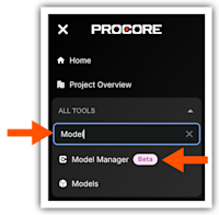 This images shows the Project Tools menu in Procore with 