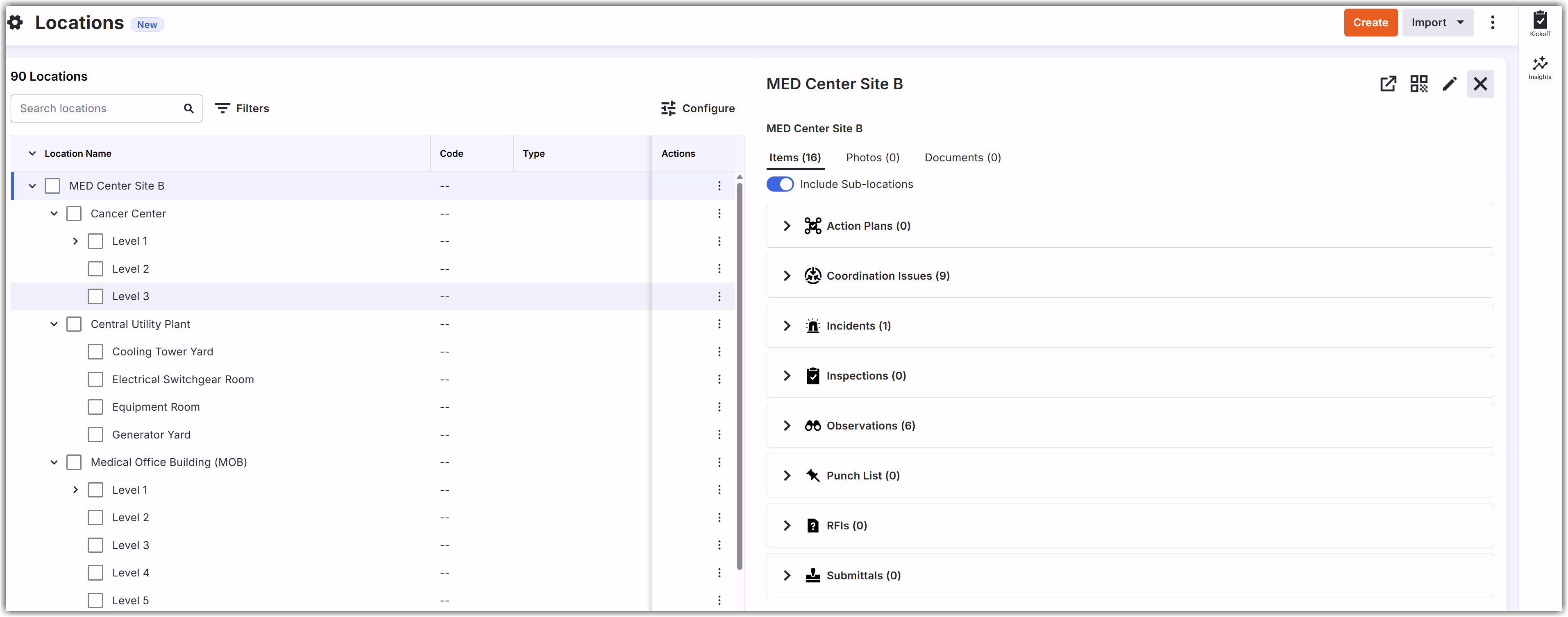 This image is an example of the new web-based Locations tool.