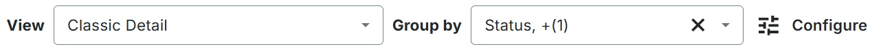 Predefined Views Groupings Ce