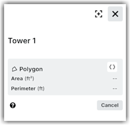 This image displays the options to add  a location as a shape to the Map.