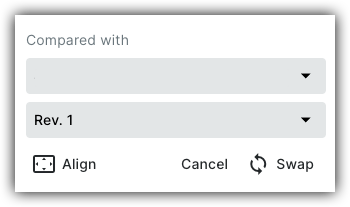A comparison interface showing 