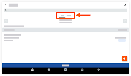 My Time Android Filter Tabs