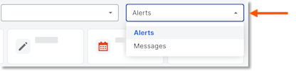Resource Planning Alerts Messages Dropdown