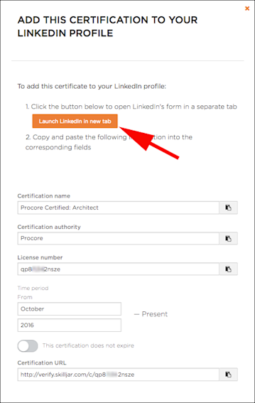 Certificate Button Orange