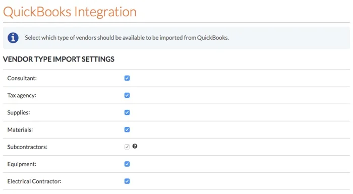 Erp Vendor Type List