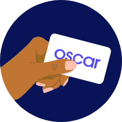 Hand holding Oscar card