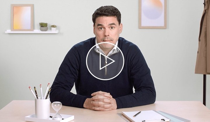 Physician sitting at desk  