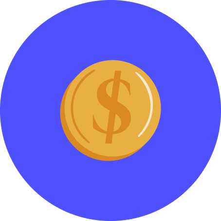 Image of gold coin with dollar sign
