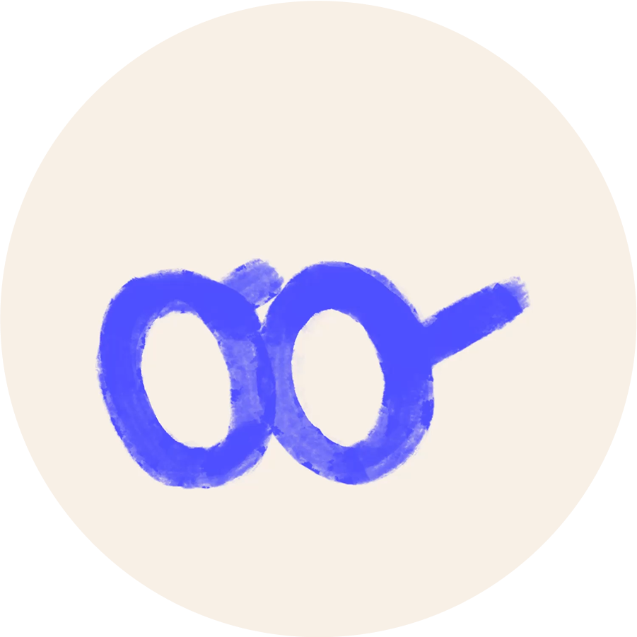 An illustration of glasses