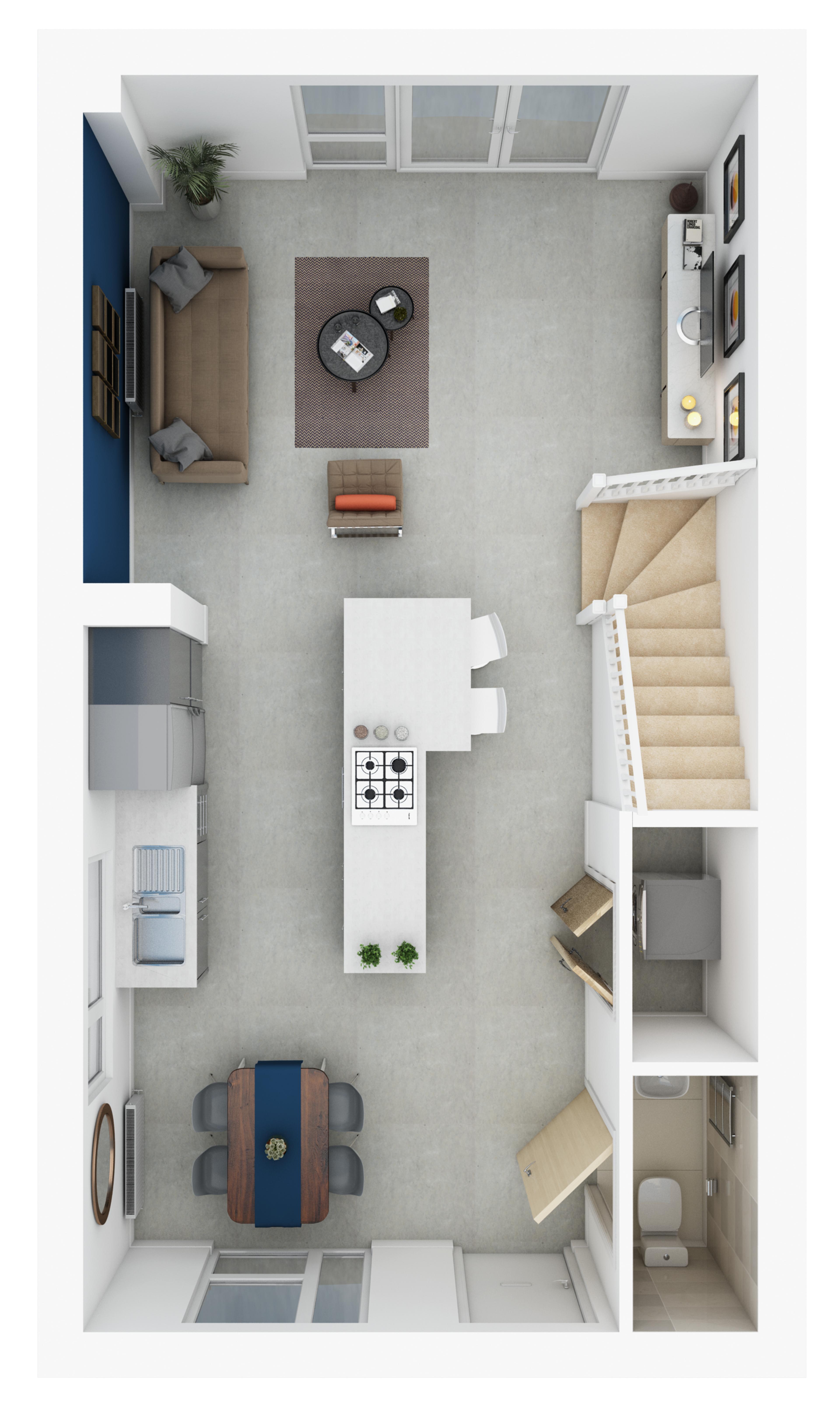 Ground floor of three bedroom house, Easby at Watling Grange, Harrogate