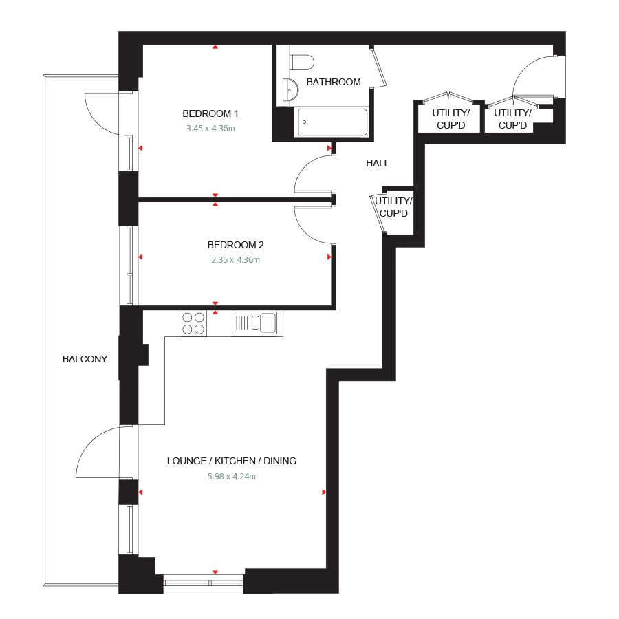 Carlton Place - Type-D-06 - Floorplan