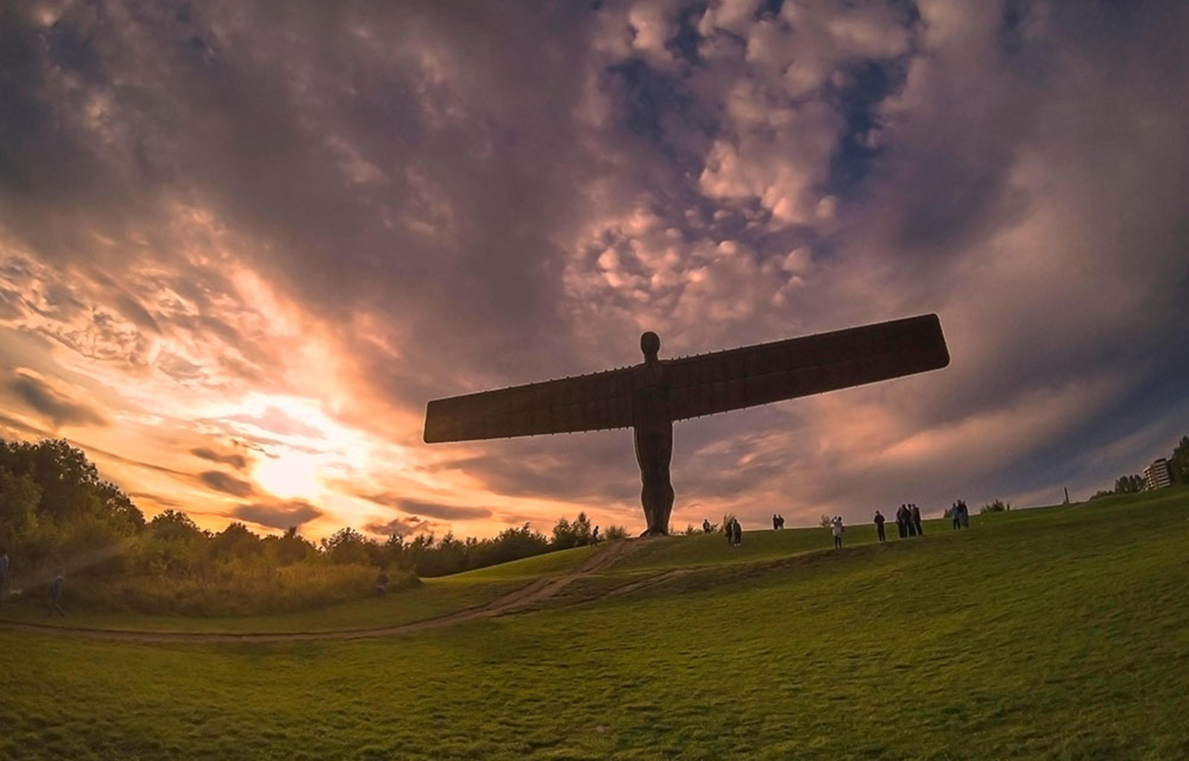 Dusk image of the Angel of the North