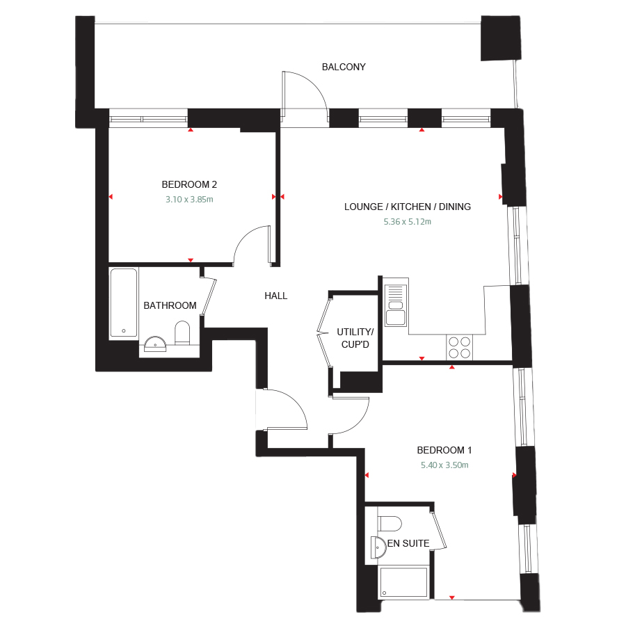 Carlton Place - Type-D-04 - Floorplan