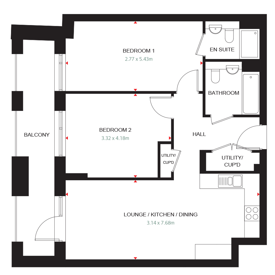 Carlton Place - Type-D-09 - Floorplan
