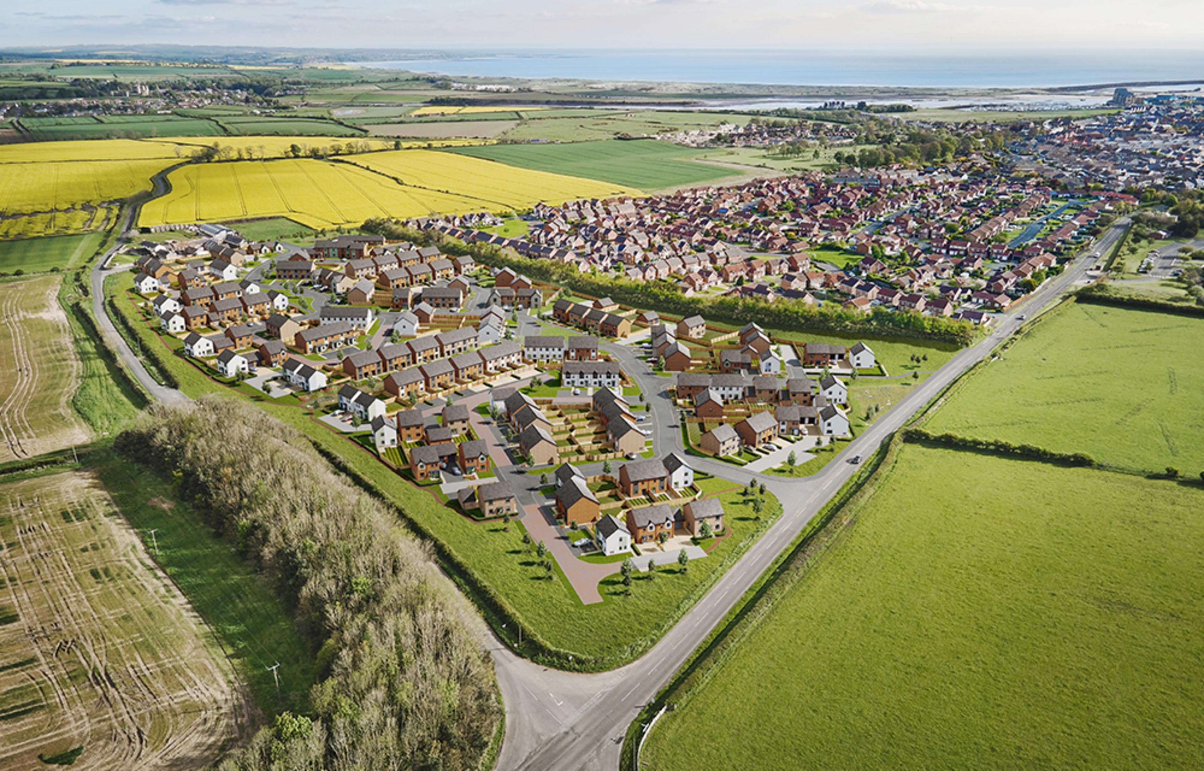 longstone-manor - aerial cgi