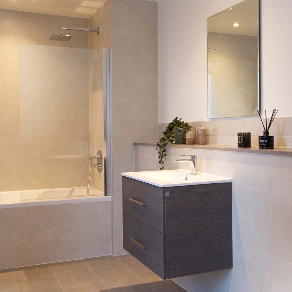 persona-homes-specification-bathroom-floating-sink-wood-finish-beige-tiles-shower-screen