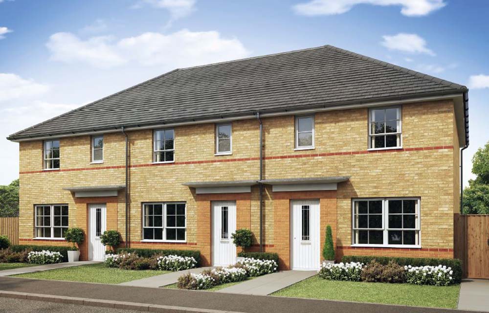 New homes at Church Fields, New Hartley Persona Homes