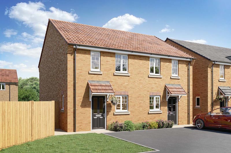 Exterior of the Cotterdale - a two-bedroom semi-detached house at the Manse Collection 