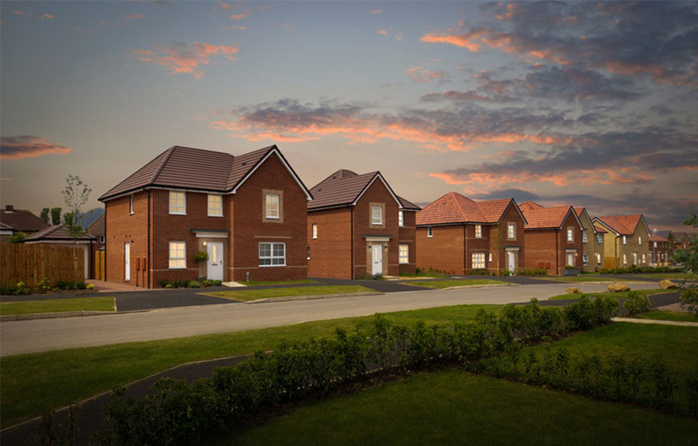 New homes at Church Fields, New Hartley Persona Homes