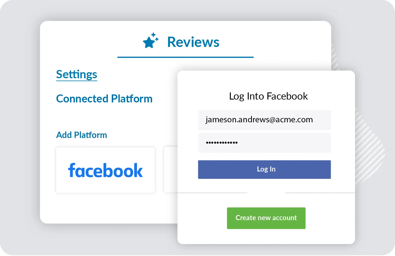 Text Request Connects Online Review Platform Facebook 