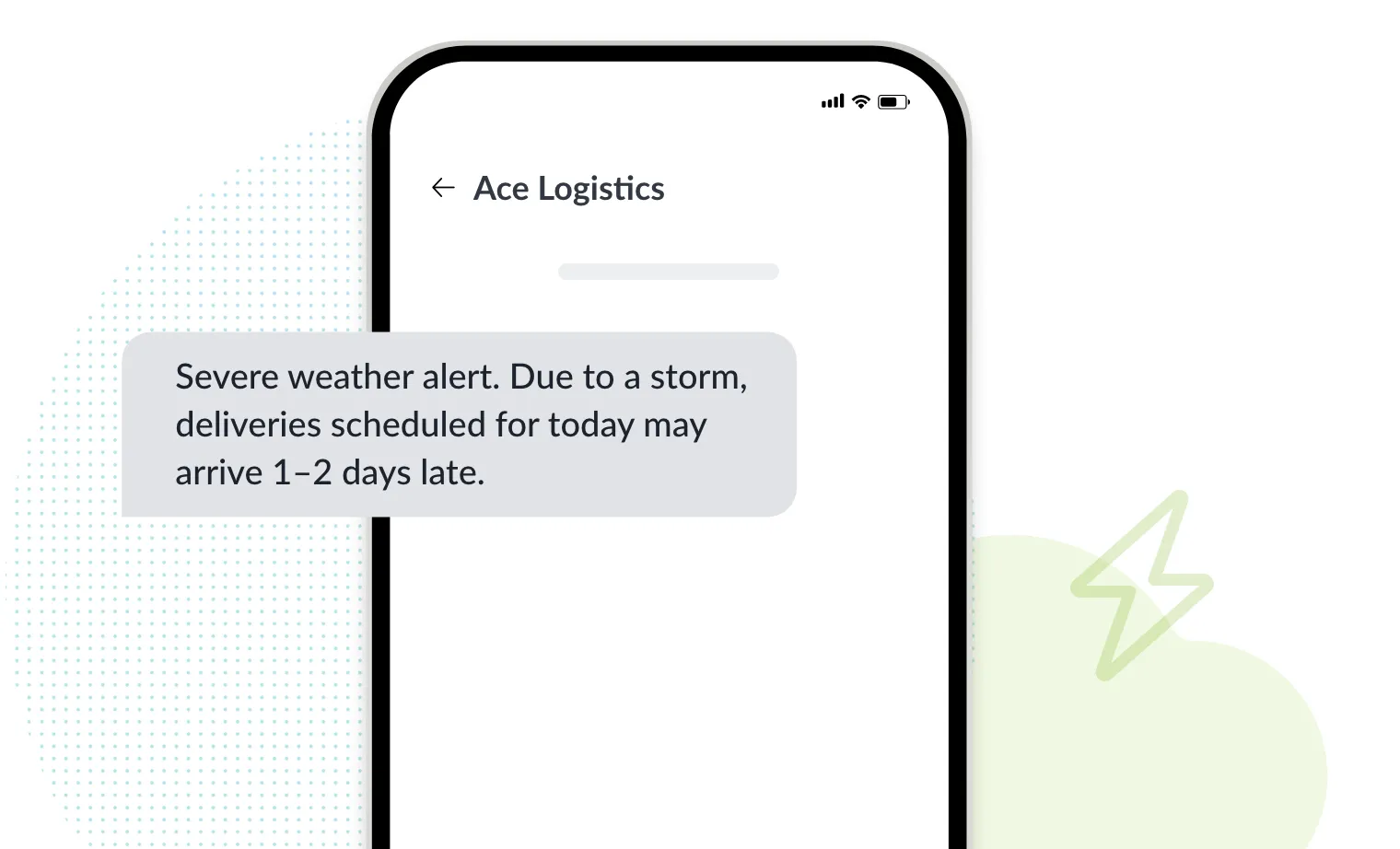 logistics-text-message-example