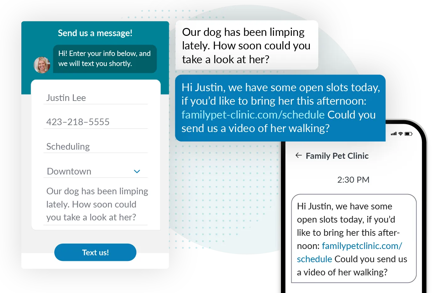 sms-chat-widget-for-veterinarian-clinics  