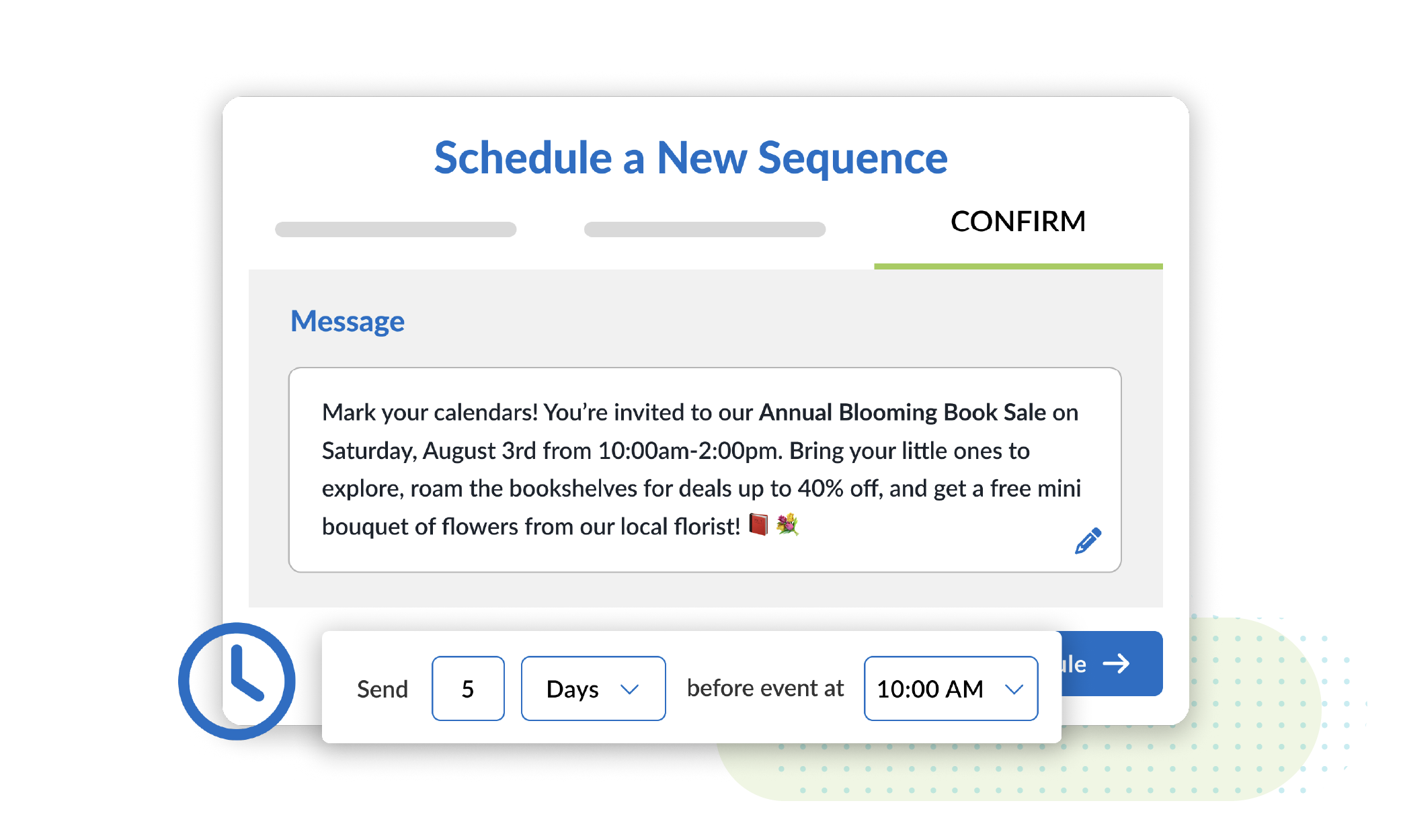 Text Request Sequences example 