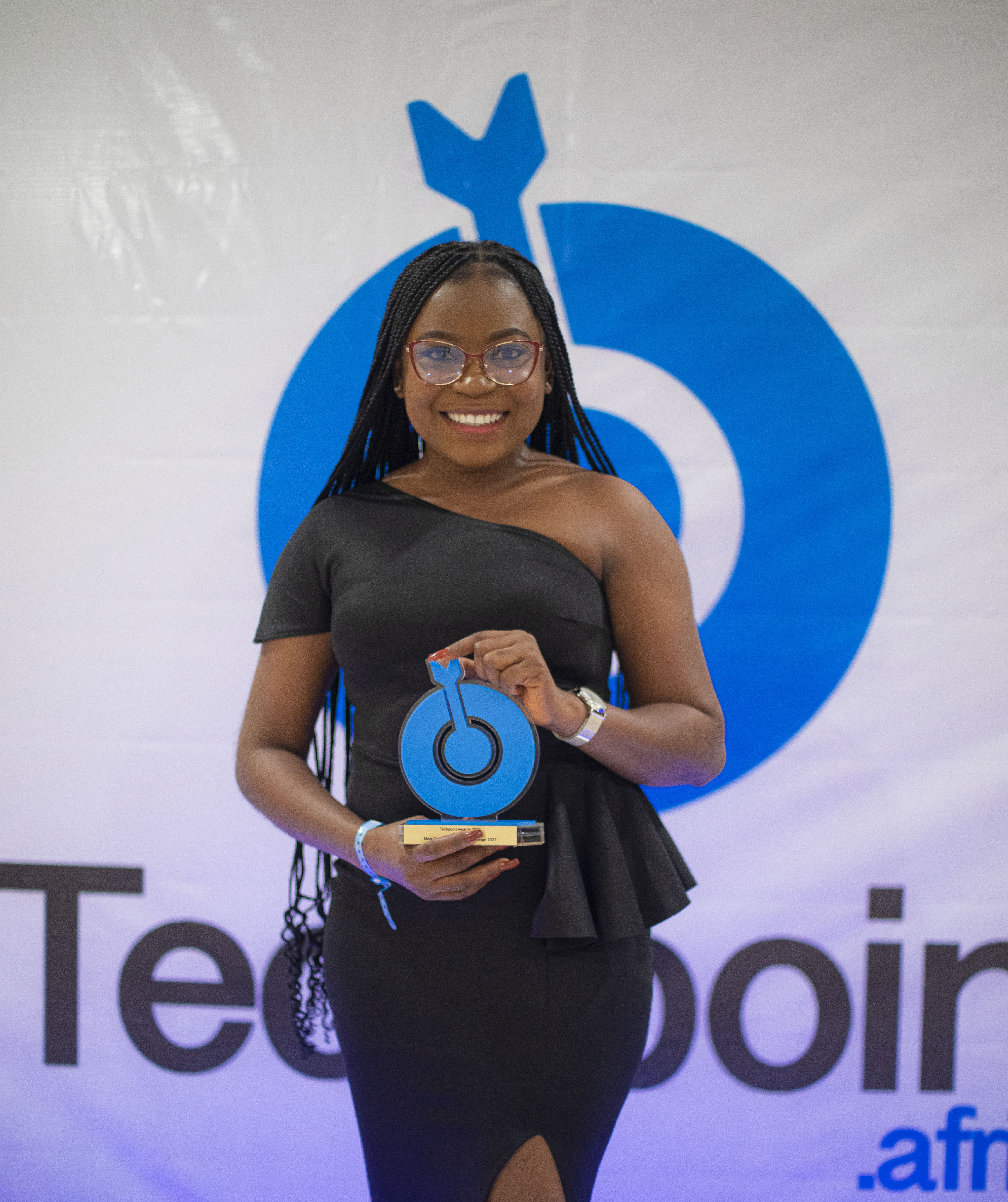 PATRICIA'S BRAND MANAGER WITH TECH POINT AWARD ON THE RED CARPET