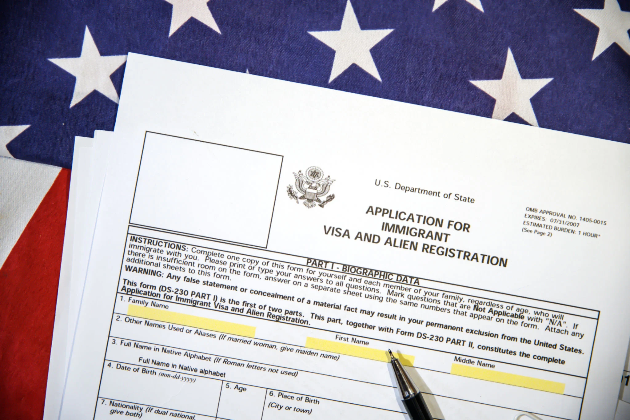 visa application process