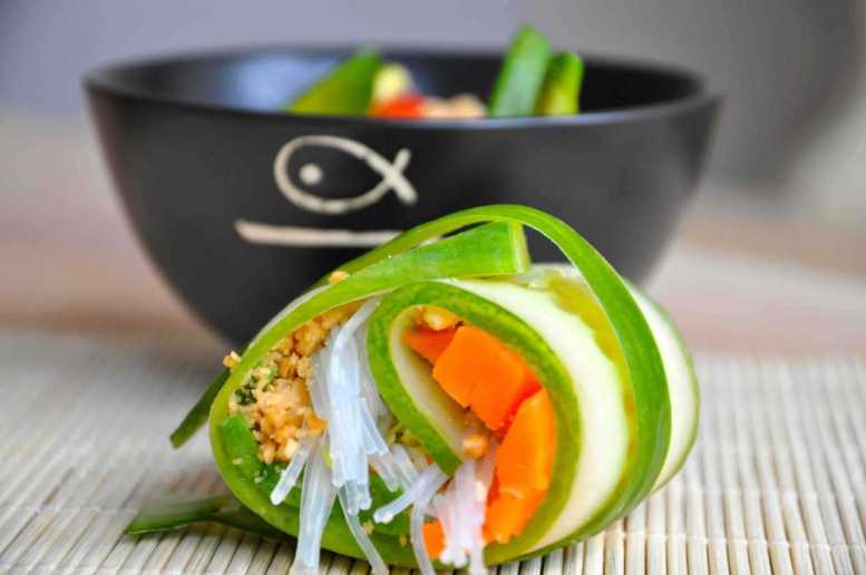 Glass noodle summer rolls – a low-FODMAP recipe