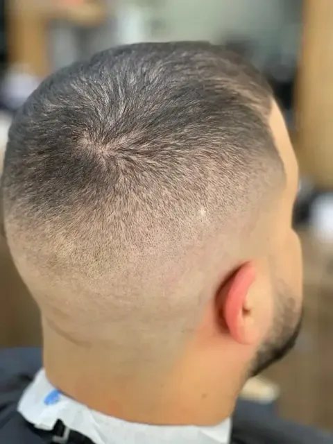 High skin fade at Barberhood, JVC Dubai