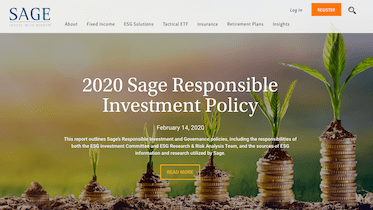 Sage Advisory screenshot