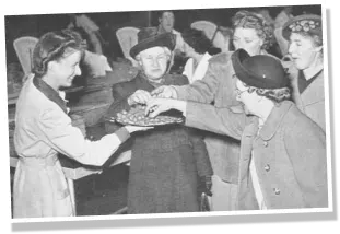 Vintage Photograph of women eating Cadbury Dairy Milk Chocolate