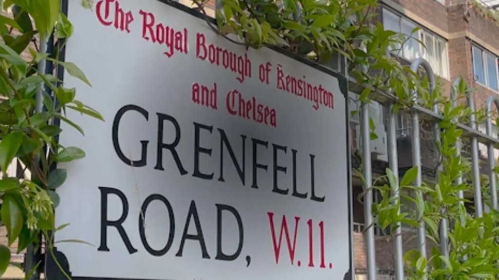 Street Sign for Grenfell Road in Chelsea Kensington