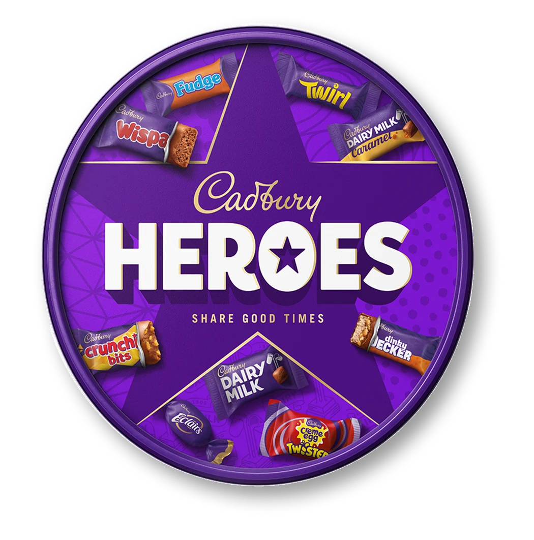Cadbury Heroes Chocolates Carton
