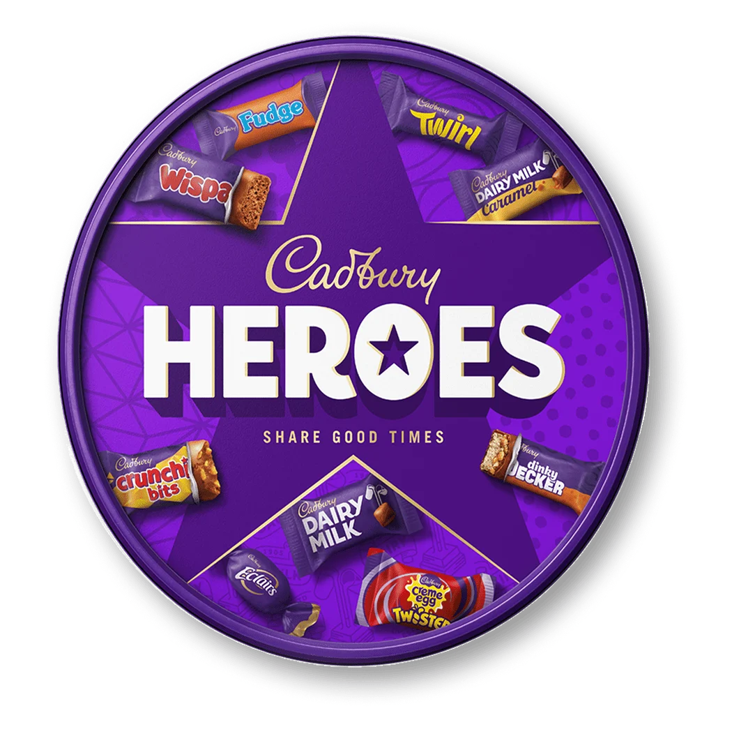 Cadbury Heroes Chocolates Carton