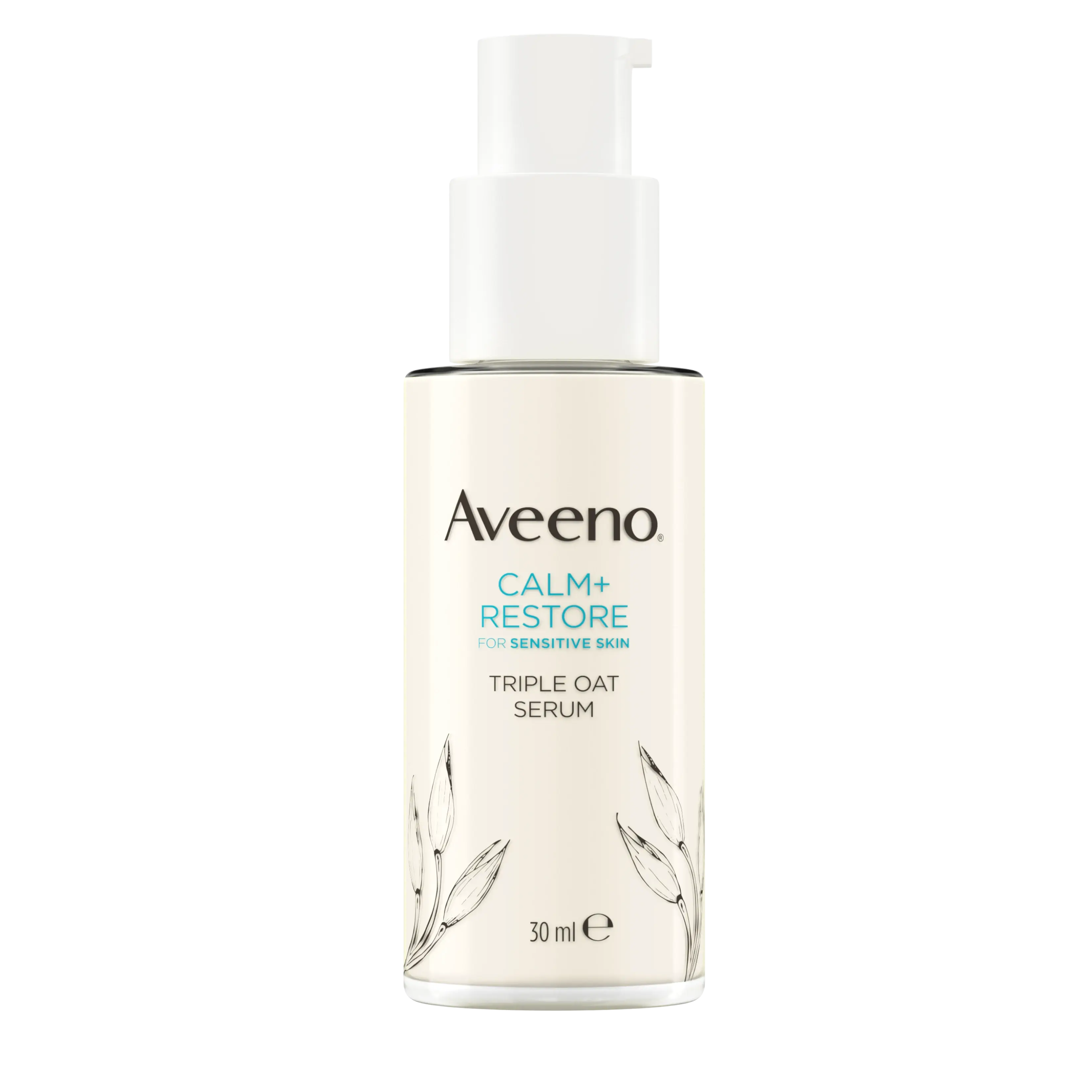 Aveeno® Calm+Restore™ Pleťové sérum s Trojitým ovseným komplexom, 30 ml – Obrázok prednej strany produktu