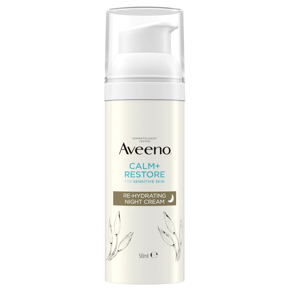 Aveeno® Calm+Restore™ Rehydratačný nočný krém s ovsom – Obrázok prednej strany produktu